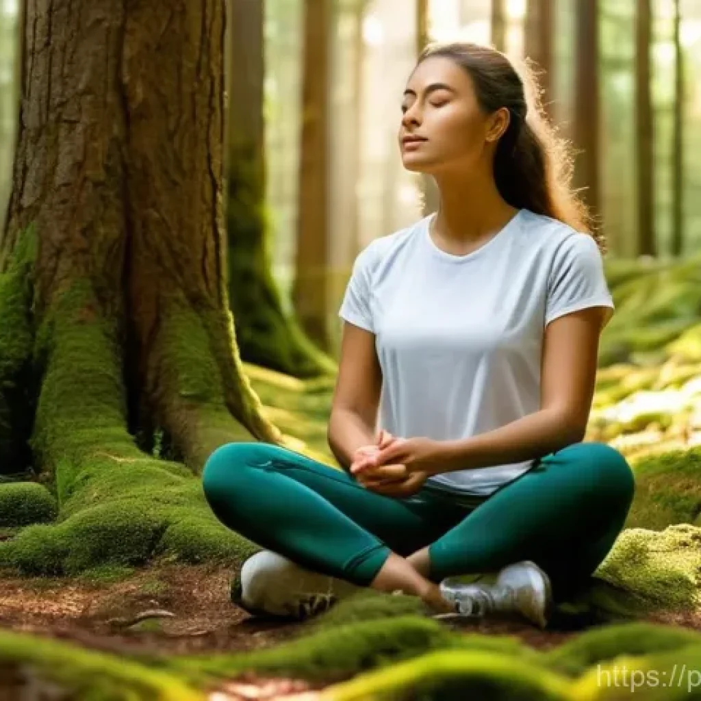그린 운동 처방의 참여자 동기 부여 방법 - **Prompt 1: Serene Forest Bathing in Portugal**
"A person, appearing to be in their late 20s to ...